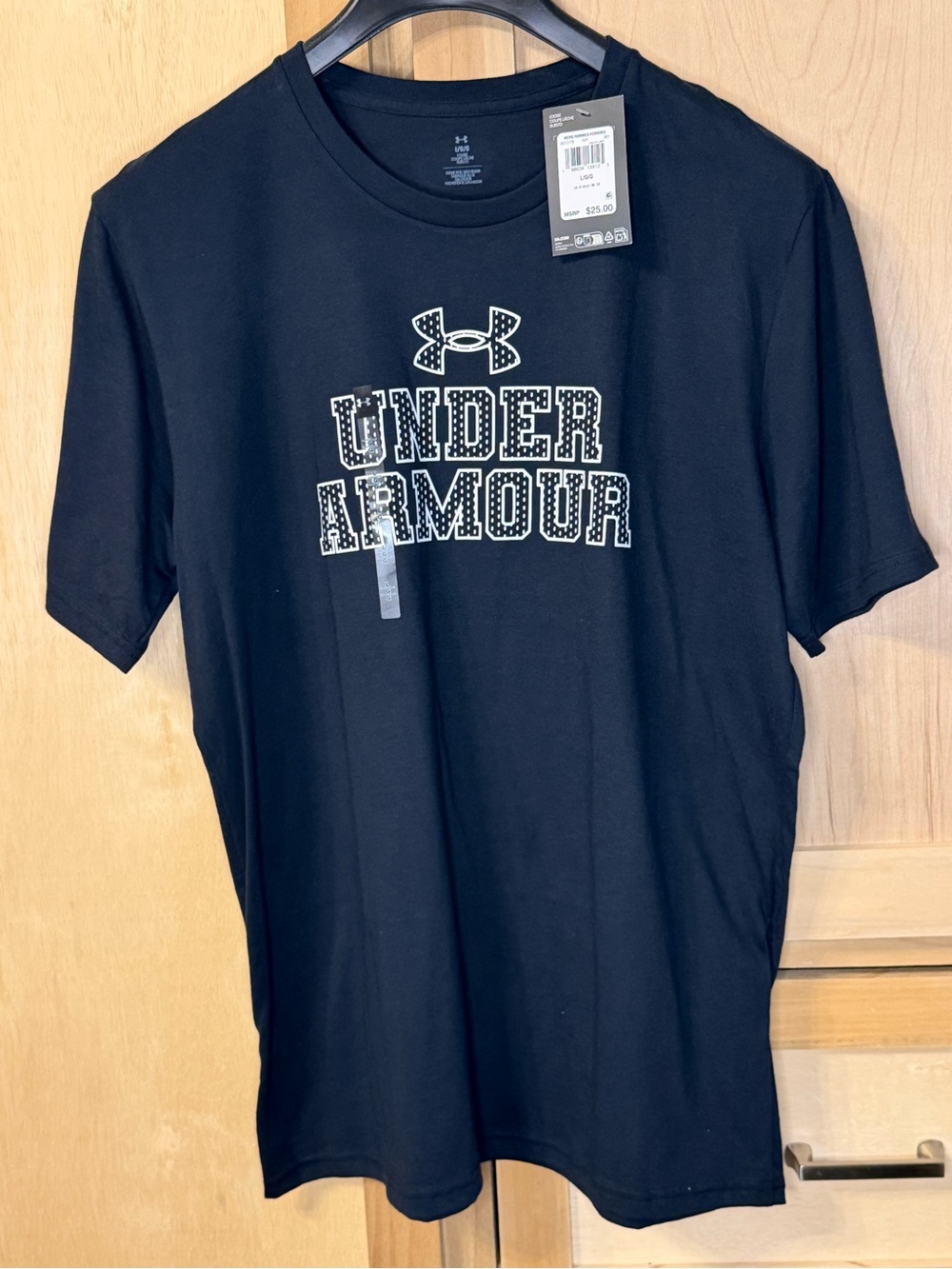 Under Armour Black Short-Sleeve Logo Tee